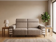 Mysa Designer Sofa with Adjustable Headrest – Modern Living Room Sofa