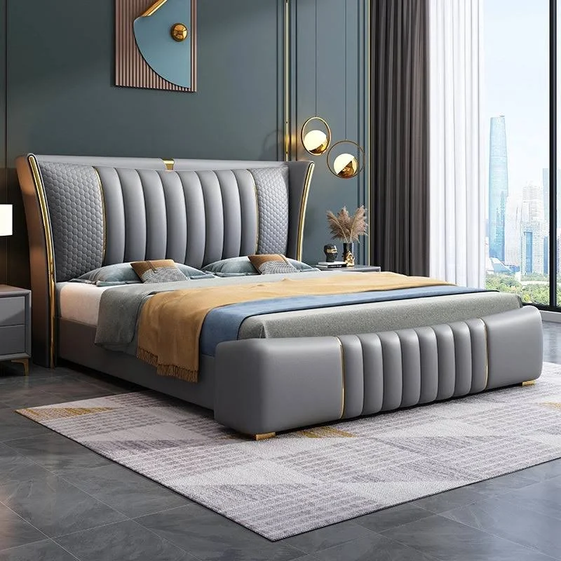 Ankara Luxury Upholstered Bed In Fabric - Image 2