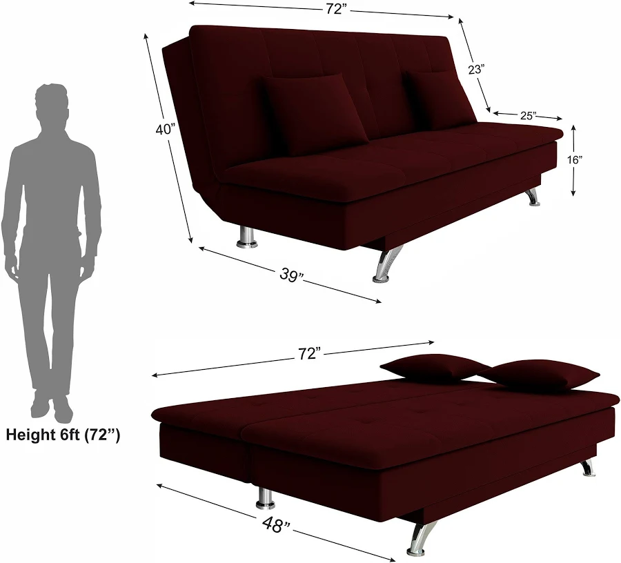 Arrasso Sofa 3 Seater Sofa Cum Bed - Pull out Type - Light Beige - Image 5