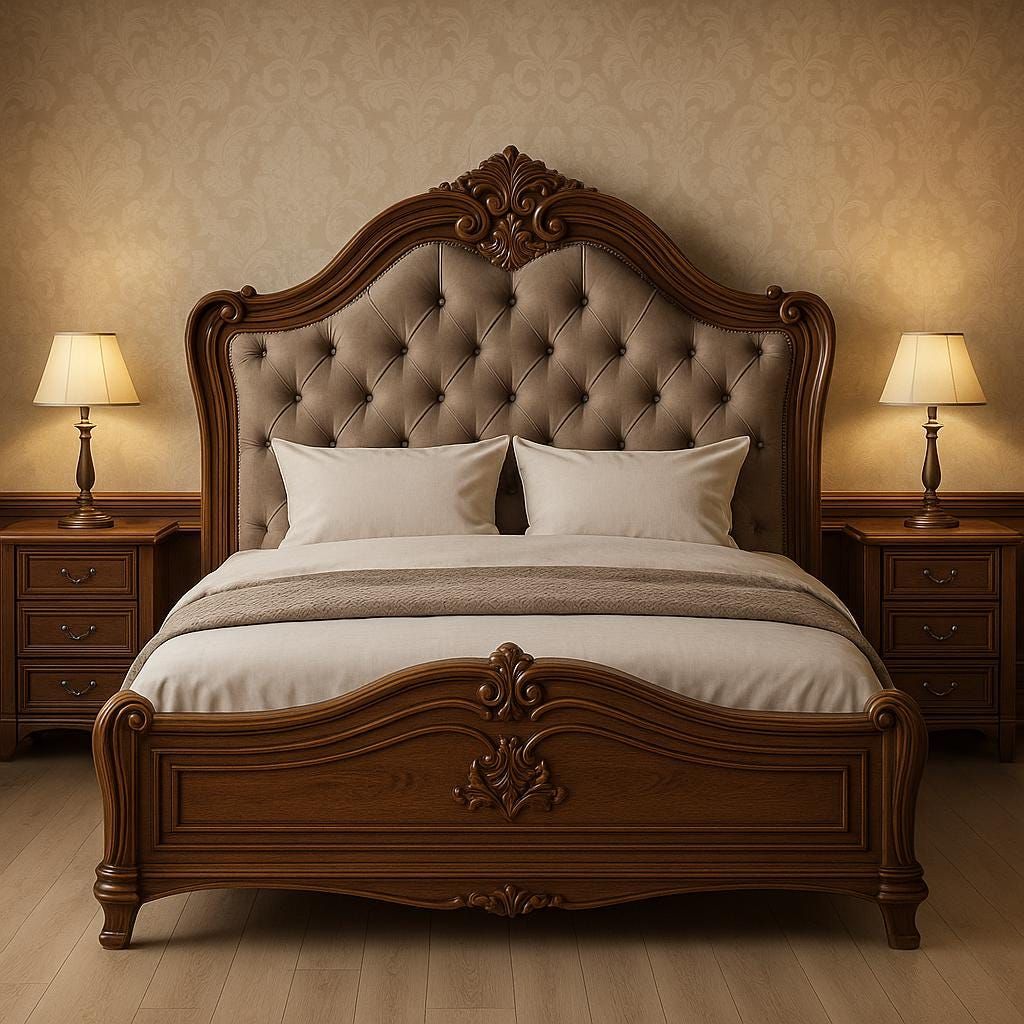 Wooden Bed Classic Oak