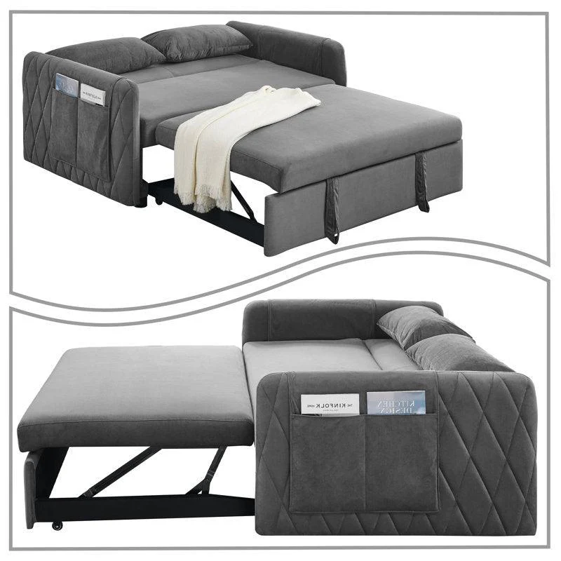 Furniture Crew Langston Sofa Cum Bed 3 Seater in Multicolor - Image 3