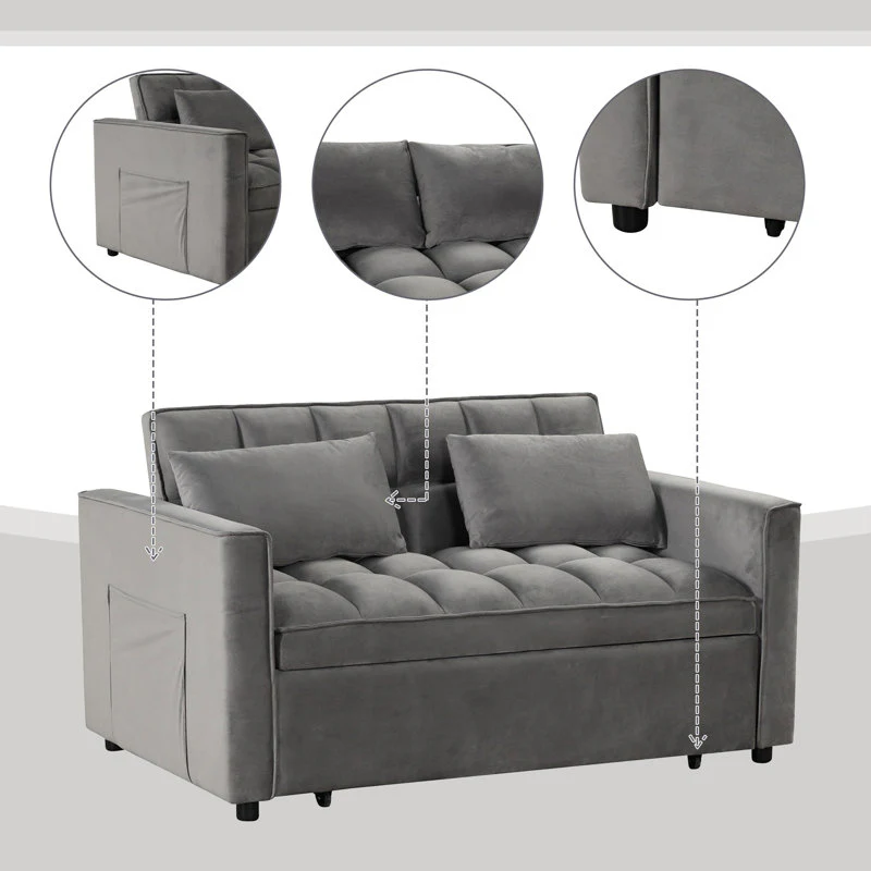 Furniture Crew Chicago Sofa Cum Bed in Multicolor - Image 8