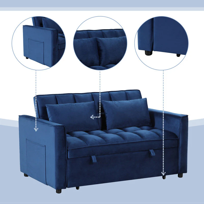 Furniture Crew Chicago Sofa Cum Bed in Multicolor - Image 4
